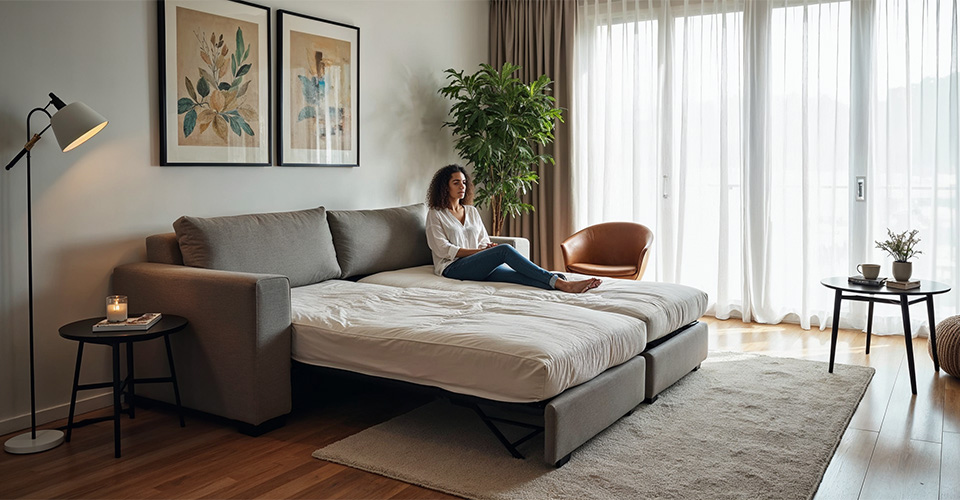 Un canapé convertible dans une pièce humide : risques et conseils