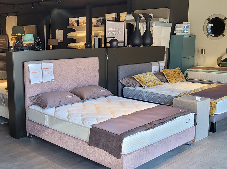 Les literies du magasin Grand Litier Ajaccio en Corse