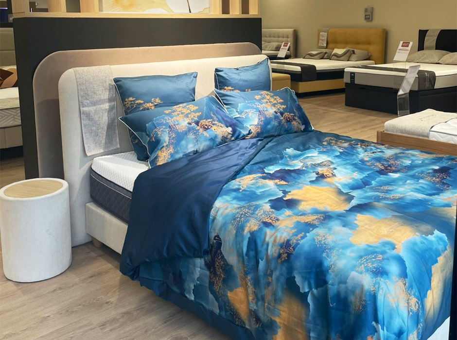 l'offre linge de lit haut de gamme du magasin de literie de Montévrain en Seine-et-Marne