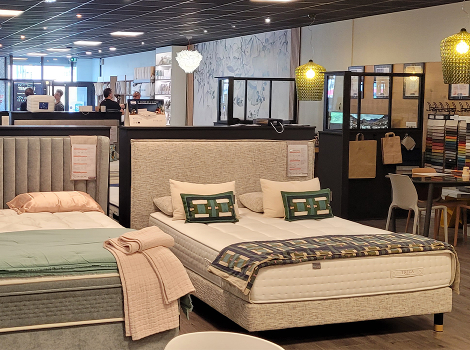 Les literies du magasin Grand Litier de Bastia en Corse