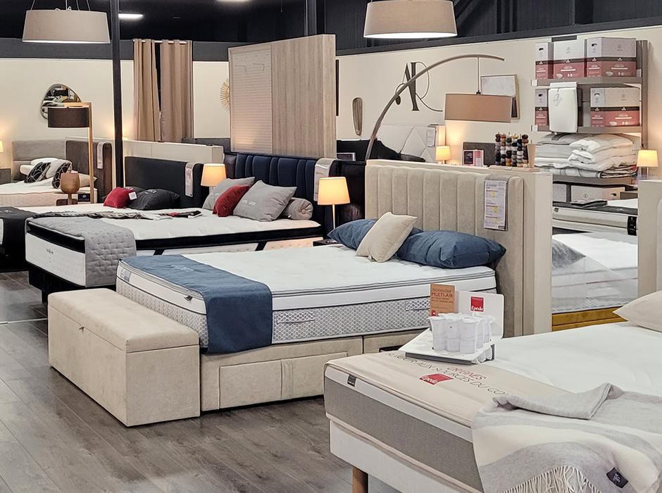 intérieur du magasin de literie Grand Litier de Vandoeuvre les Nancy