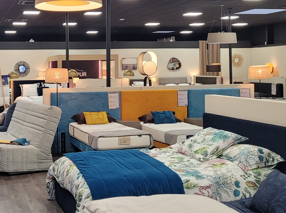 du linge de lit dans le magasin de literie Grand Litier de Vandoeuvre les Nancy